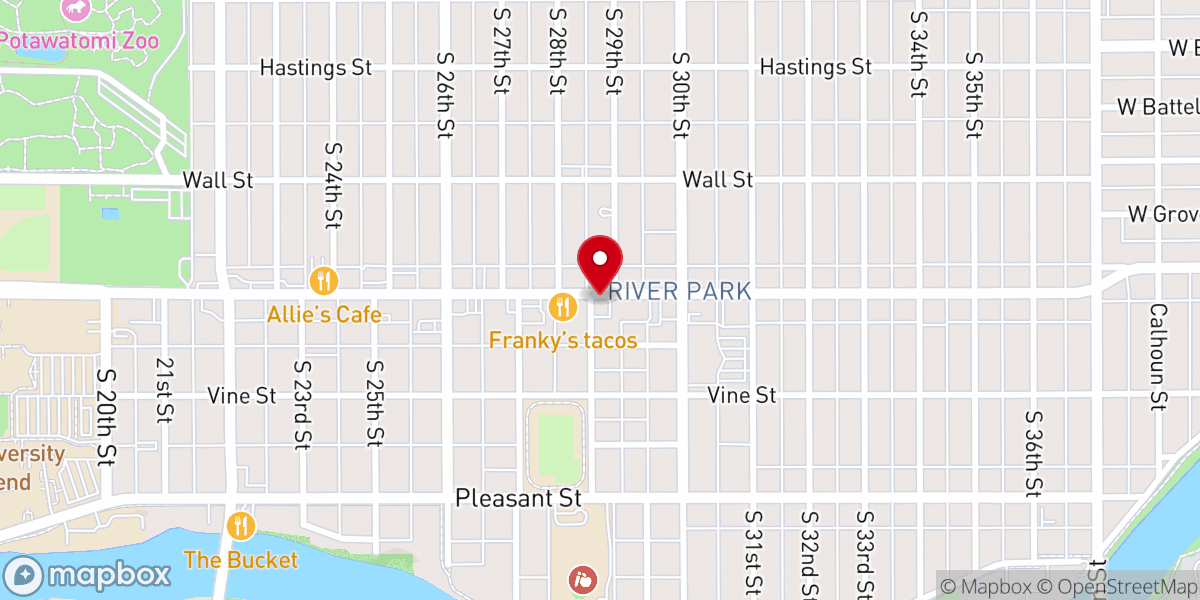 Map showing location of Refiners Fire Ministries