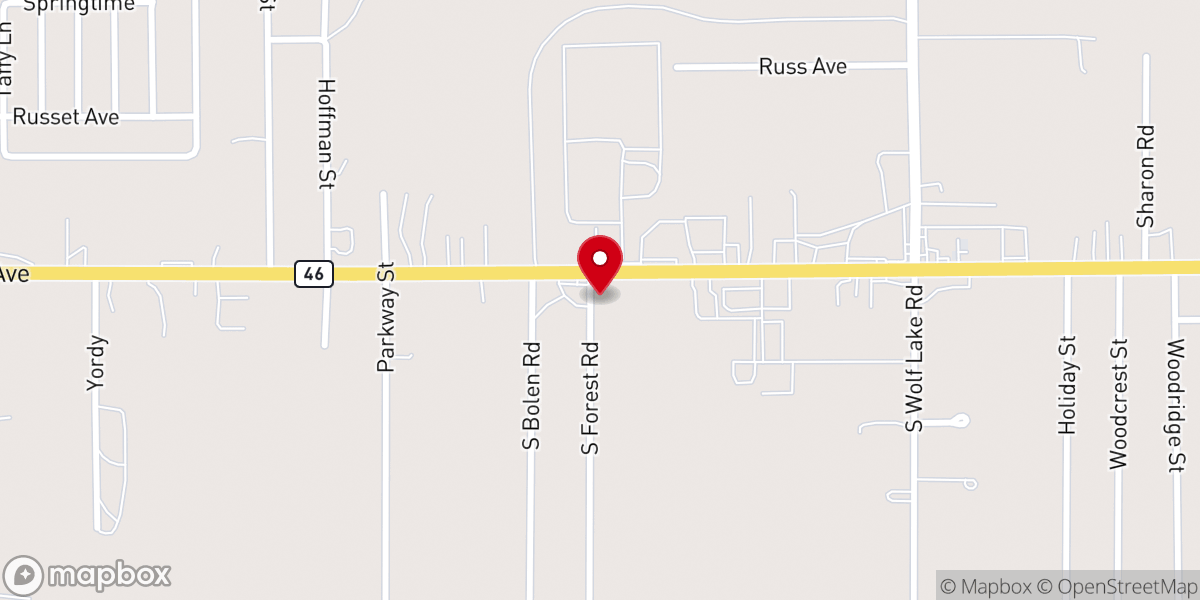 Map showing location of Lighthouse Apostolic Church