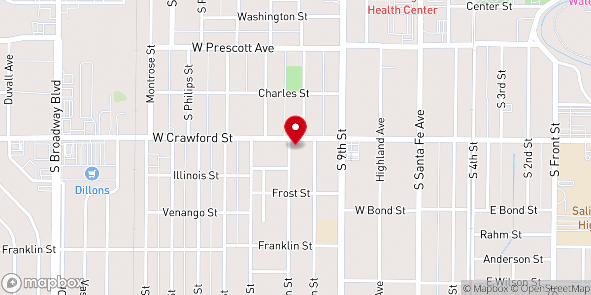 Map showing location of The Church at Salina