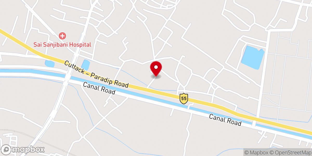 Map showing location of St. Antony's Church