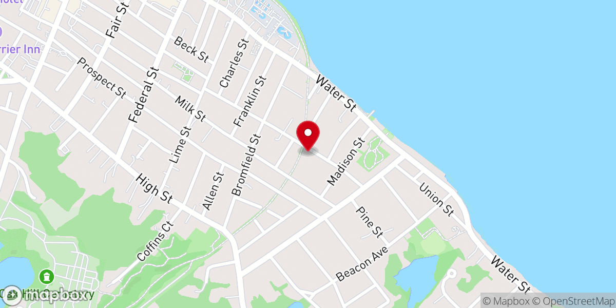 Map showing location of People's United Methodist Church