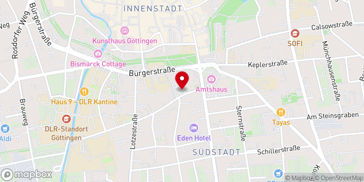 Map showing location of Landkreis Göttingen