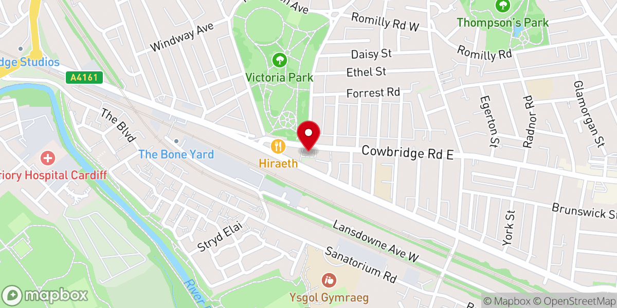 Map showing location of Saint Luke's Church