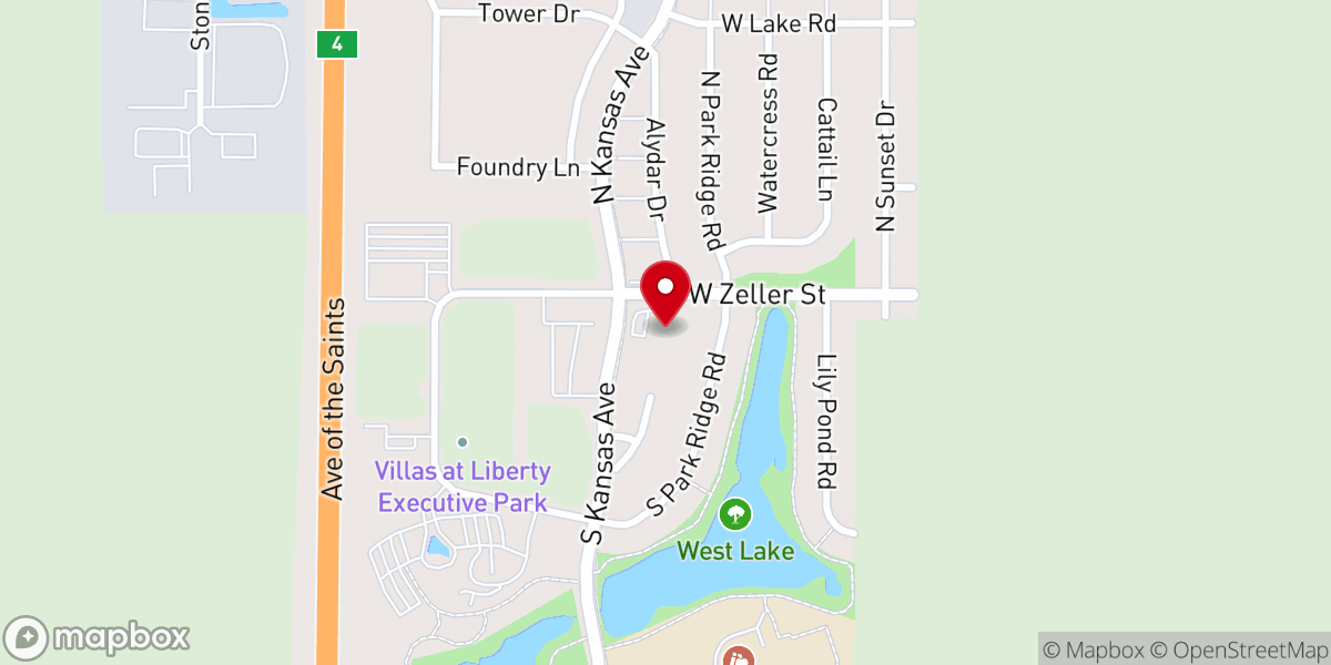 Map showing location of Parkview Church | North Campus