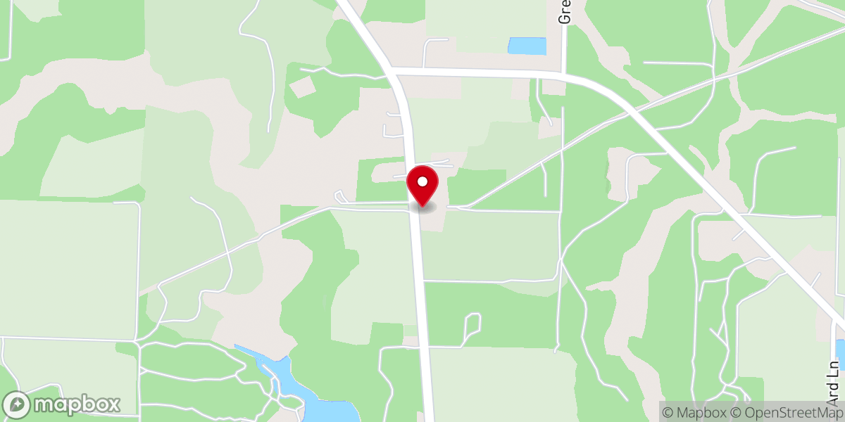 Map showing location of Walnut Hill Church