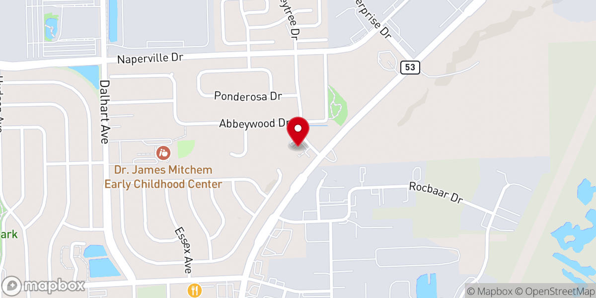 Map showing location of Love Fellowship Baptist Church