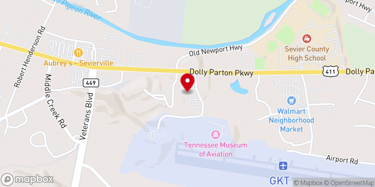 Map showing location of Thrive Church & Child Care