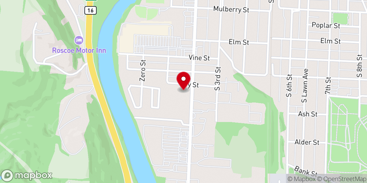 Map showing location of The Church of God of Coshocton