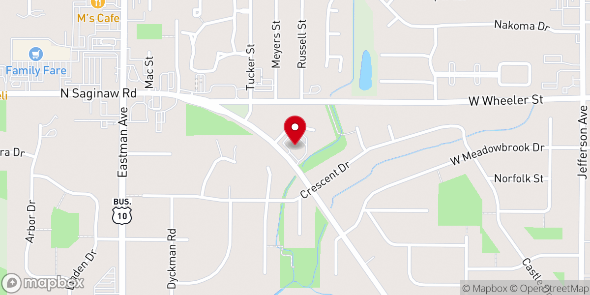 Map showing location of Grove Church Midland