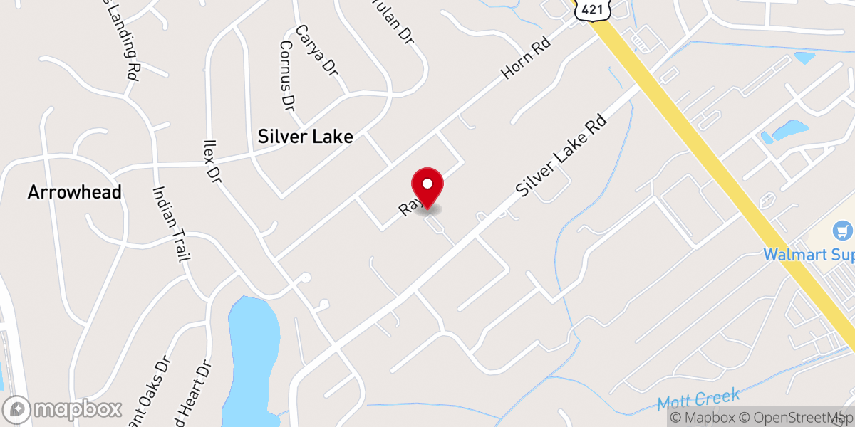 Map showing location of New Hanover Church