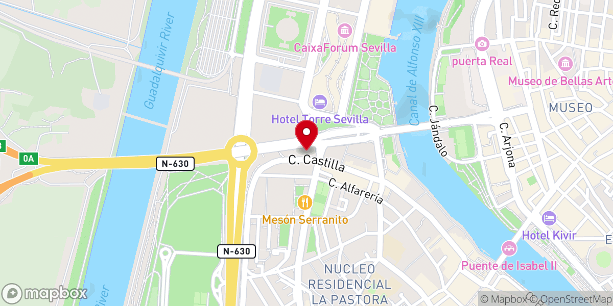 Map showing location of Basílica del Stmo. Cristo de la Expiración
