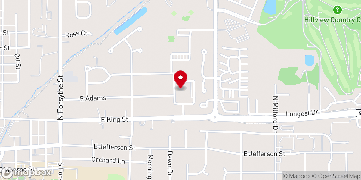 Map showing location of Grace United Methodist Church
