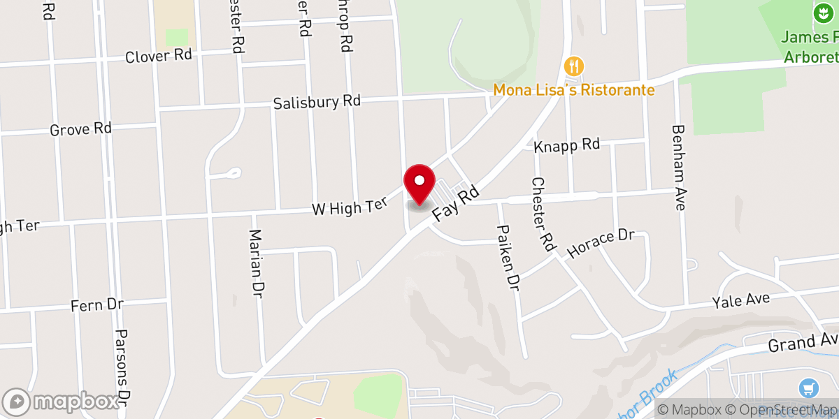 Map showing location of St Charles of Borromeo Church