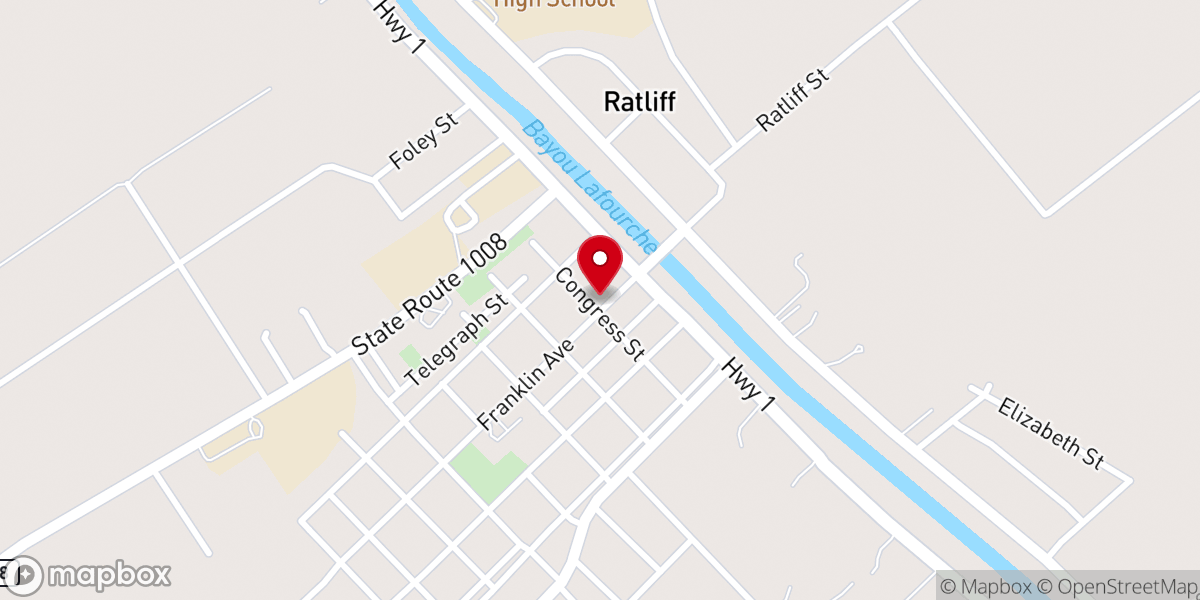 Map showing location of Assumption Parish Sheriff's Office