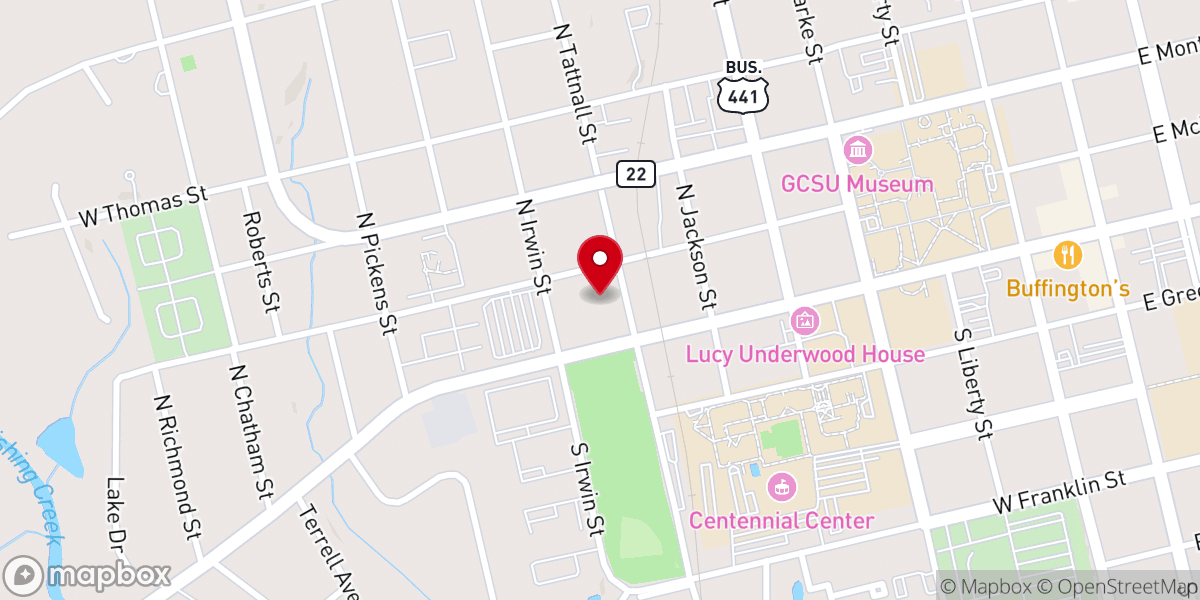 Map showing location of Hyssop Ministries Inc