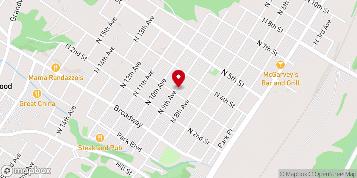 Map showing location of Juniata Church of the Bretheren