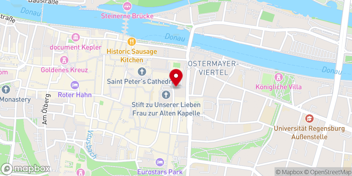 Map showing location of Karmelitenkirche St. Josef