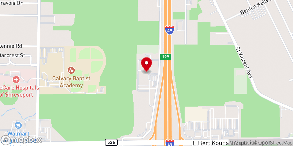 Map showing location of Brookwood Baptist Church