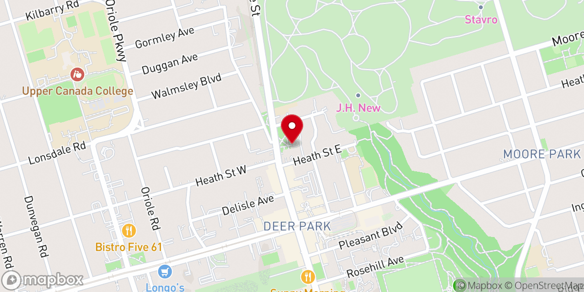 Map showing location of Yorkminster Park Baptist Church