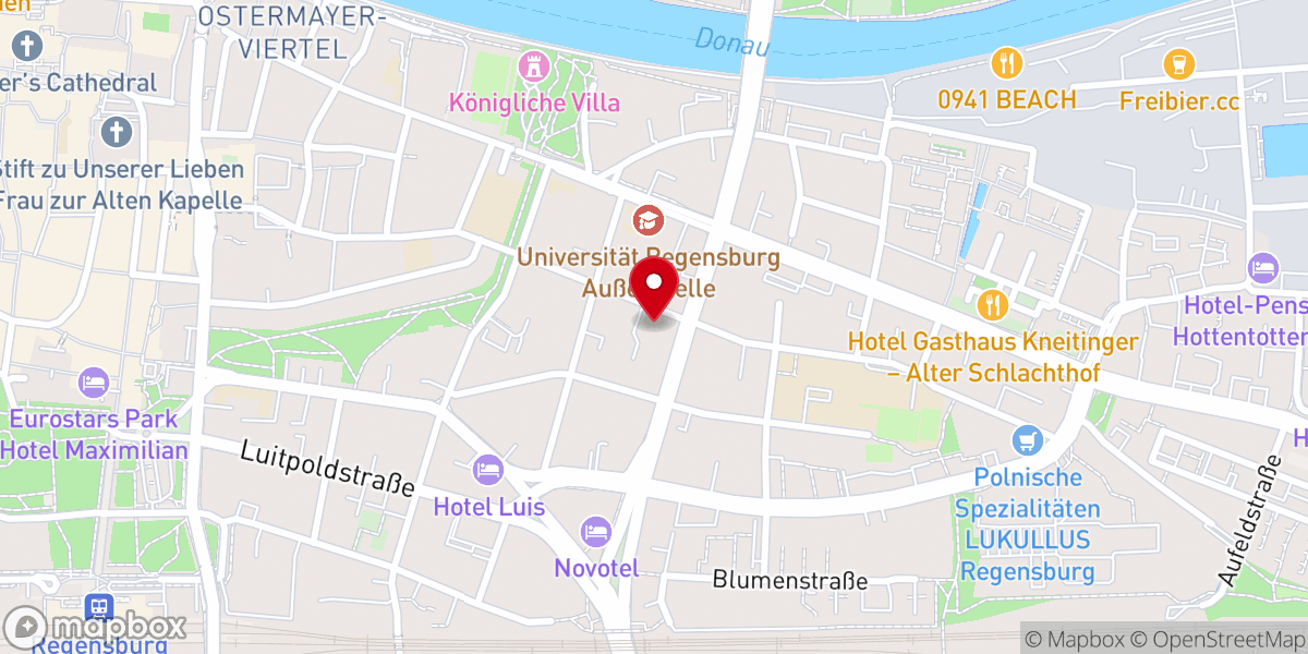 Map showing location of St. Cäcilia