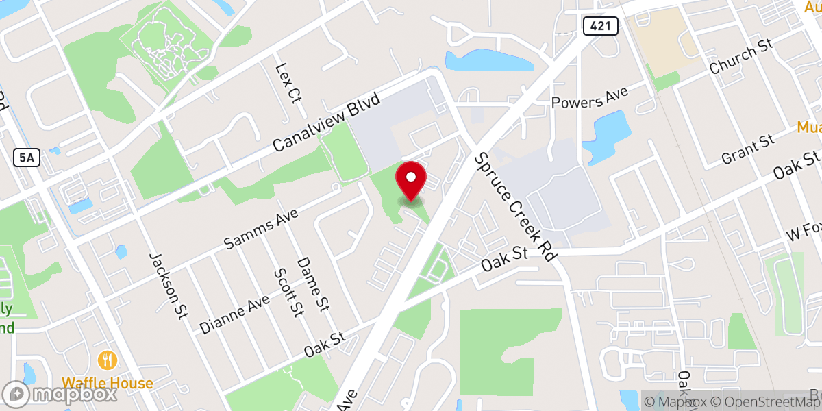 Map showing location of Parrish Family Dentistry.