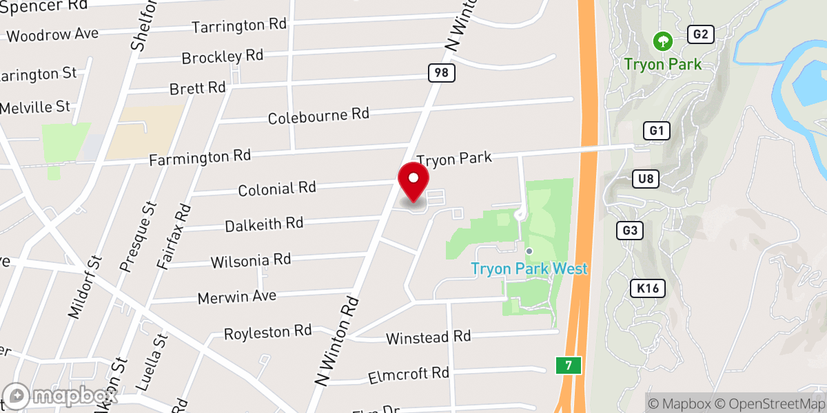 Map showing location of Ark of Jesus Ministries Inc