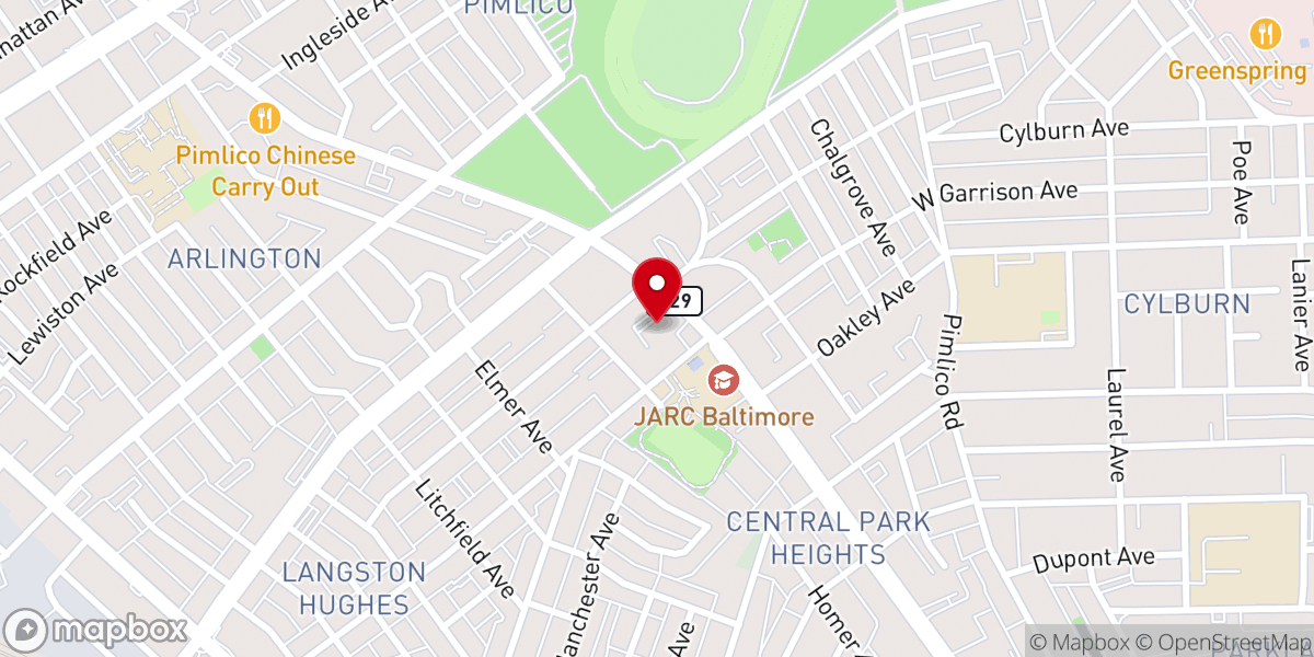 Map showing location of The Lord's Church of Baltimore, Inc.