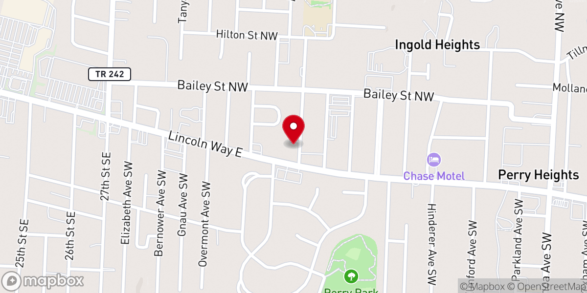 Map showing location of Apostolic Lighthouse Tabernacle