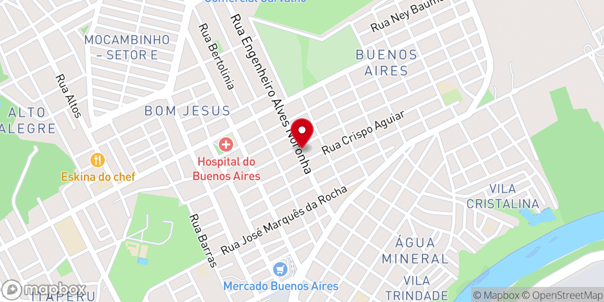 Map showing location of Capela Santo Antônio De Pádua