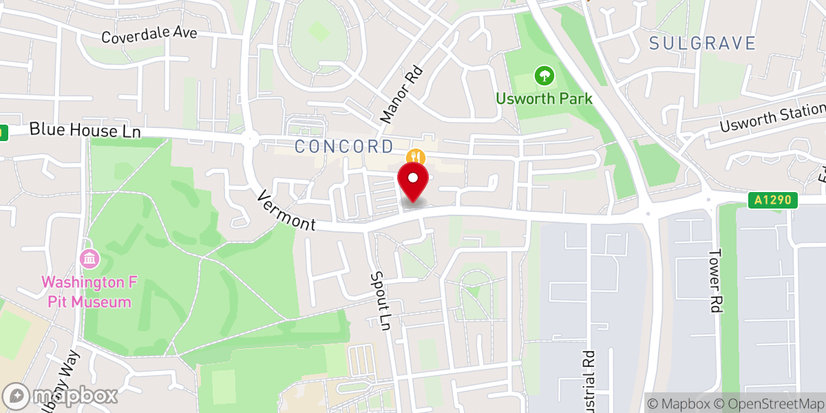 Map showing location of St Andrews Methodist Church