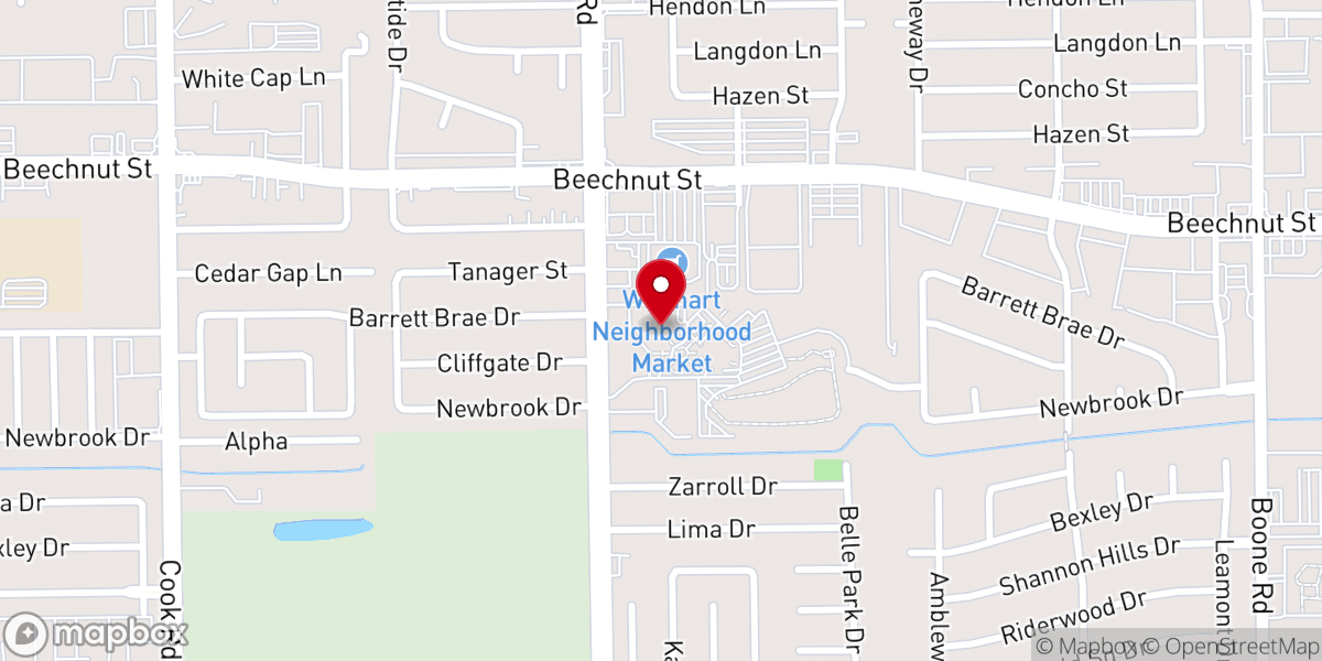 Map showing location of Christ The Incarnate Word Catholic Church