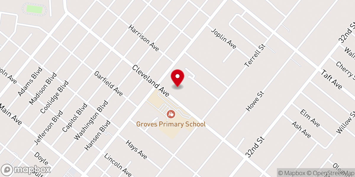 Map showing location of Val Verde Baptist Church
