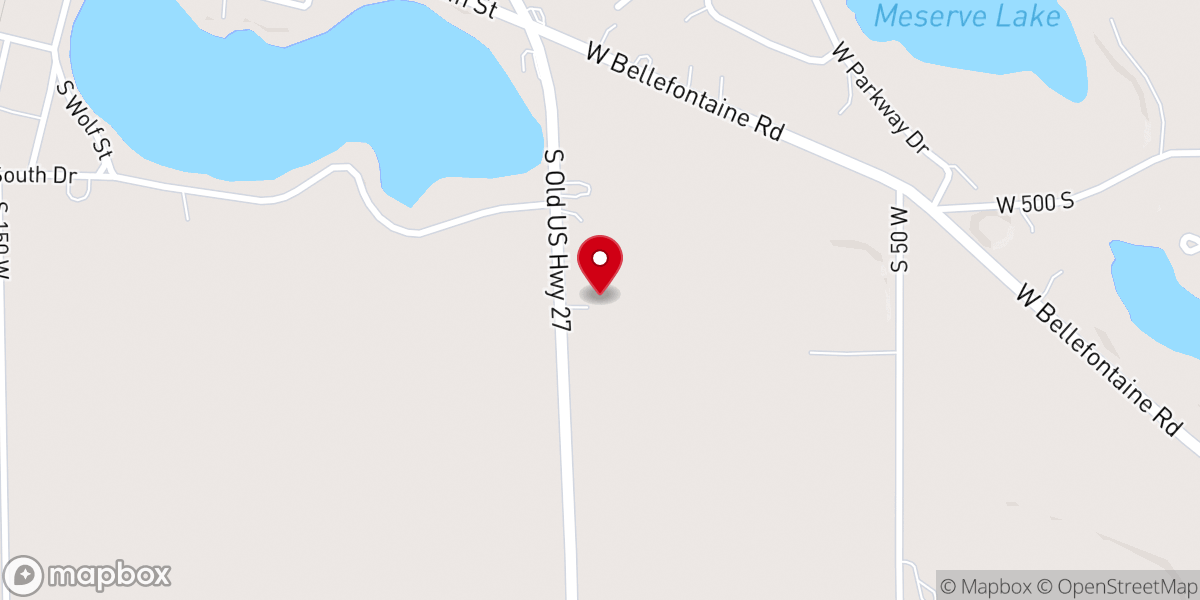 Map showing location of Pleasant Lake Community Church