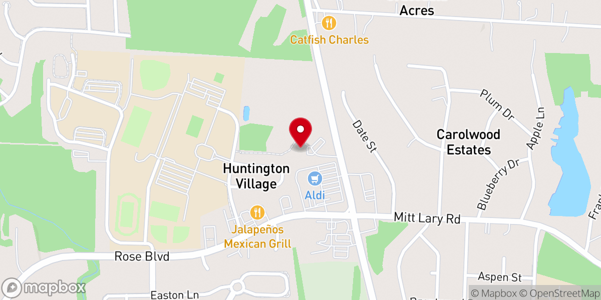 Map showing location of Souls Harbor Church