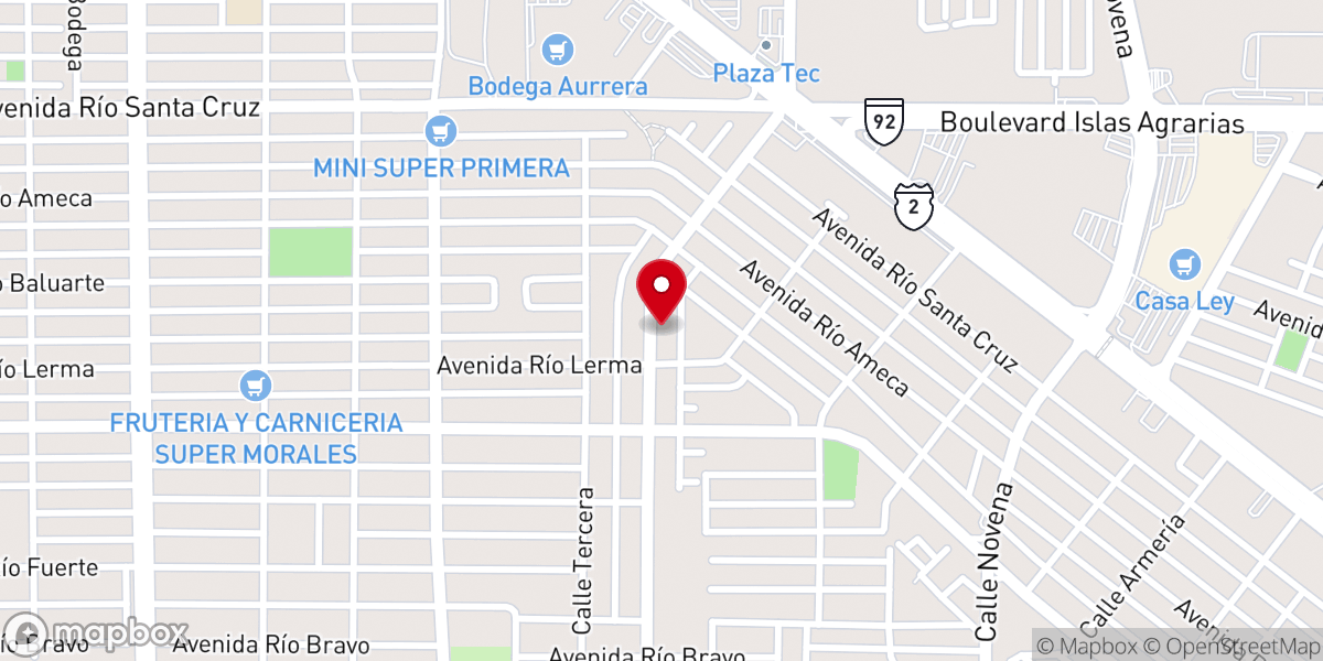 Map showing location of Parroquia Rectoria La Resurreccion del Sr