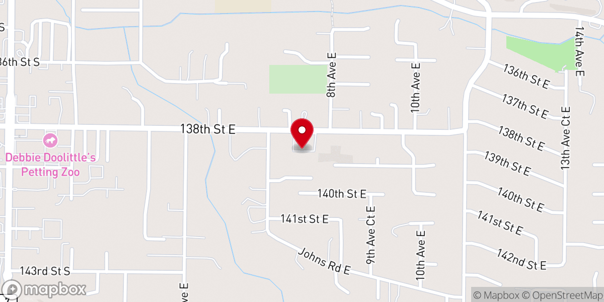 Map showing location of Parkway Presbyterian Church