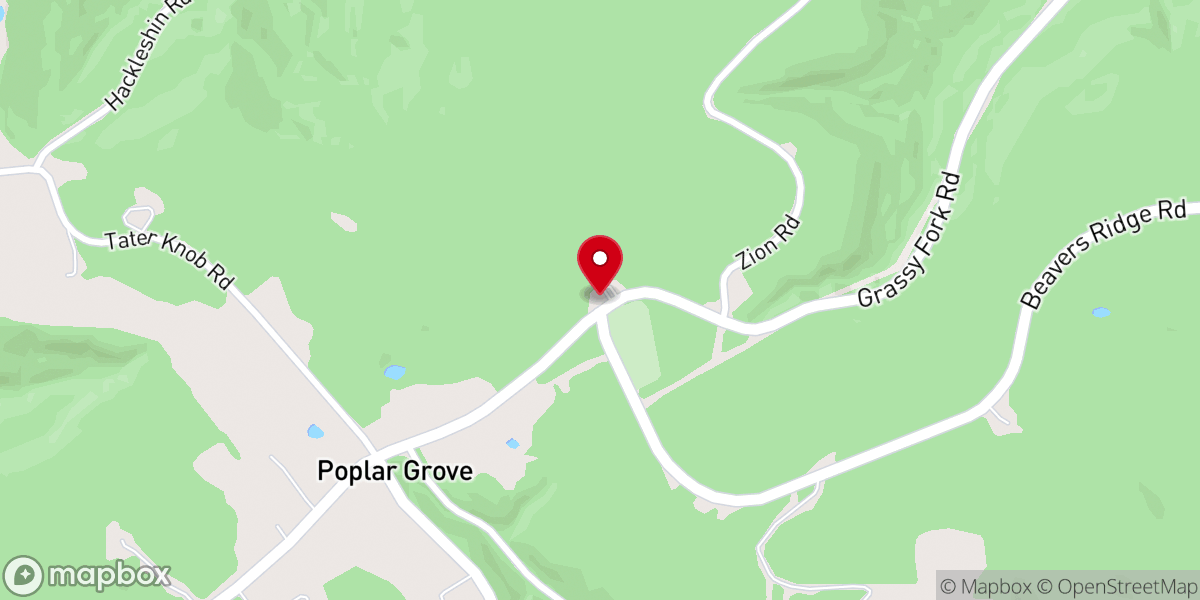 Map showing location of Mt Zion Christian Union Church