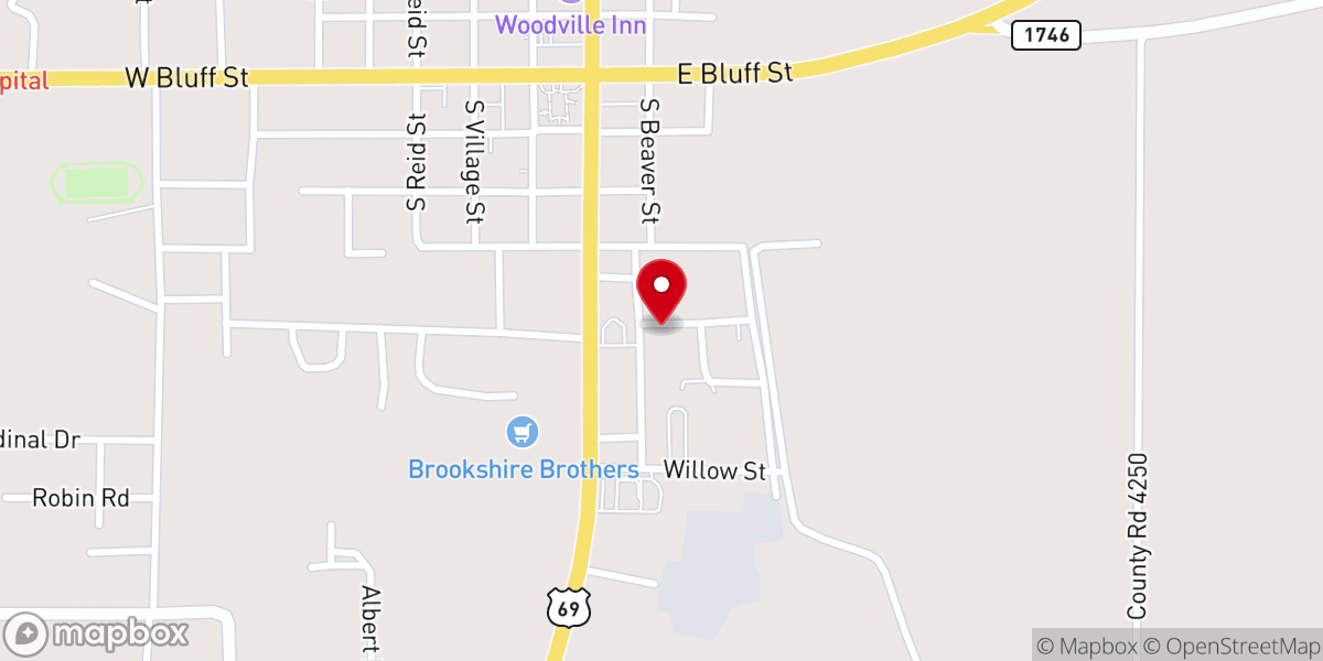 Map showing location of Seed of Faith Baptist Church