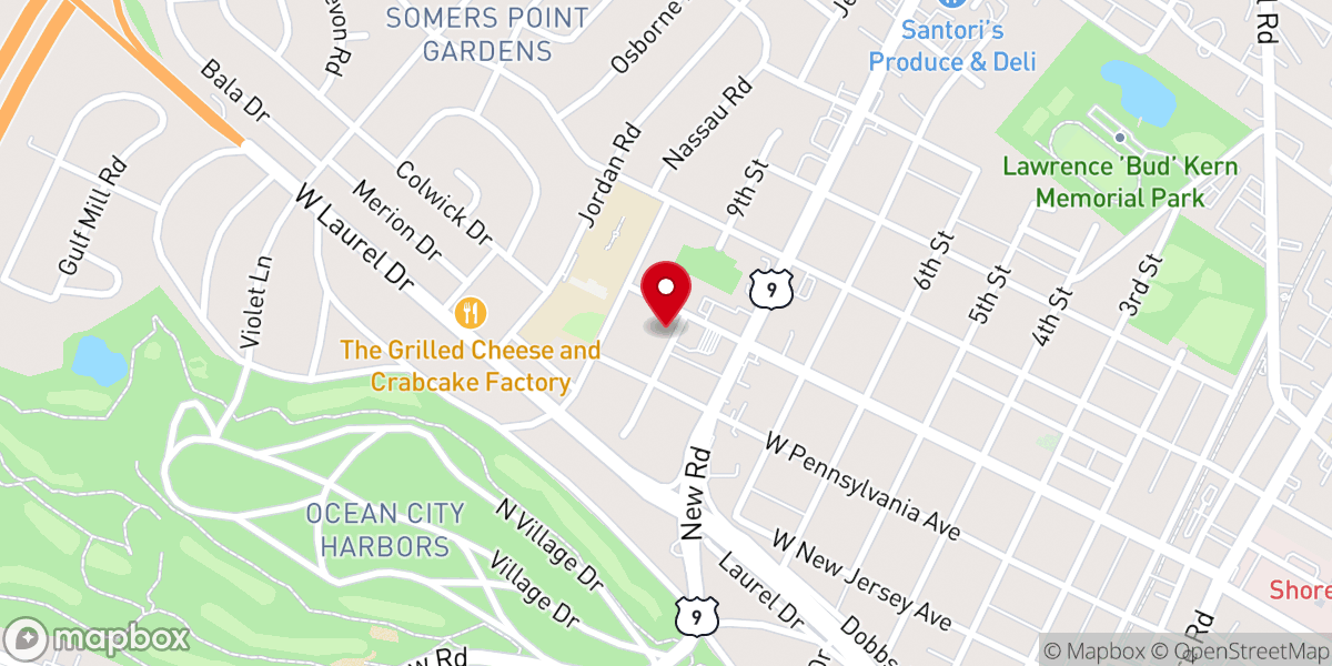 Map showing location of Mission Point Church