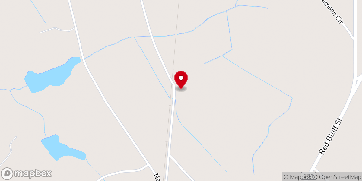Map showing location of Hickory Grove United Methodist Church