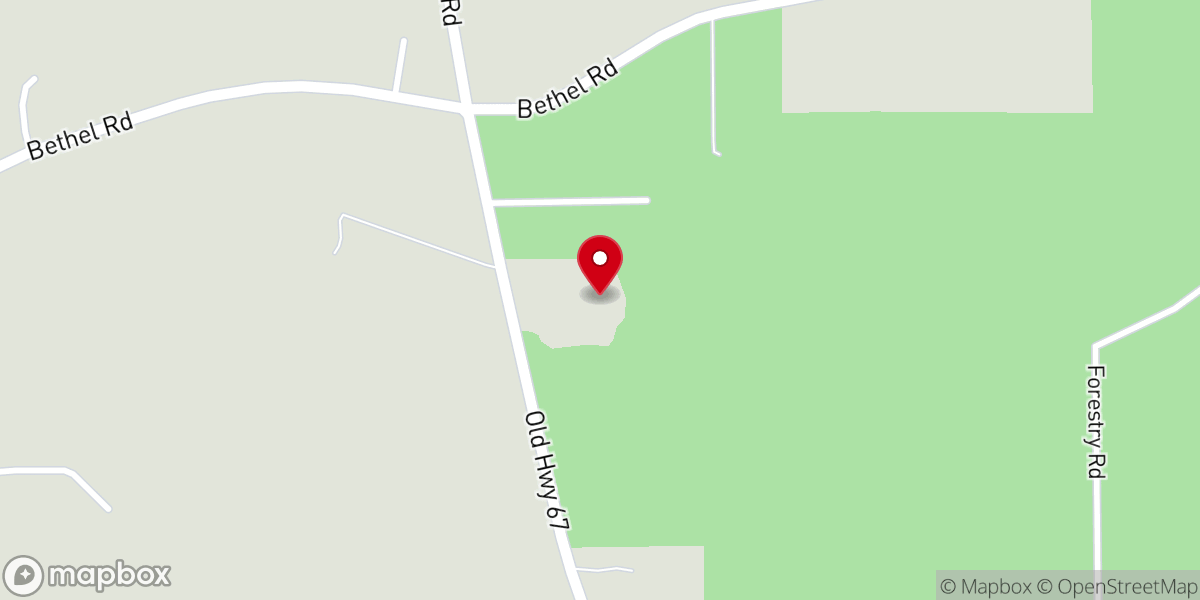 Map showing location of Poplar Head Methodist Church