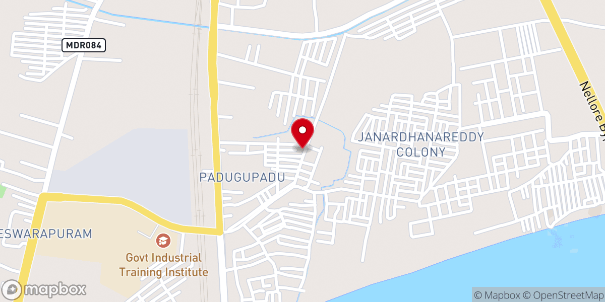 Map showing location of Hosanna Ministries Nellore