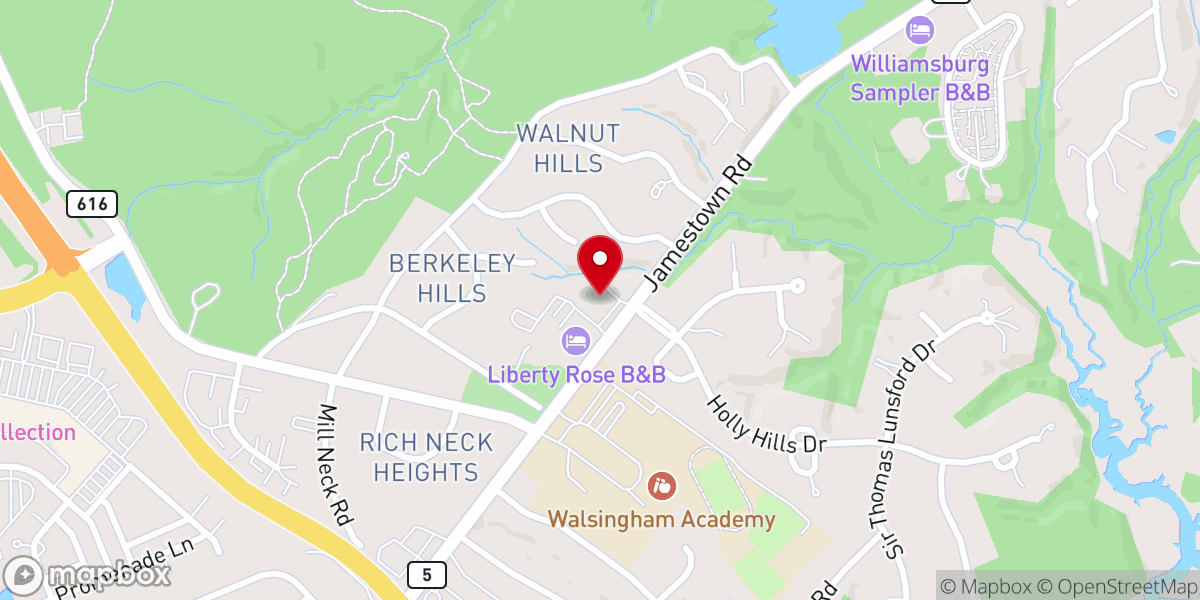 Map showing location of Walnut Hills Baptist Church
