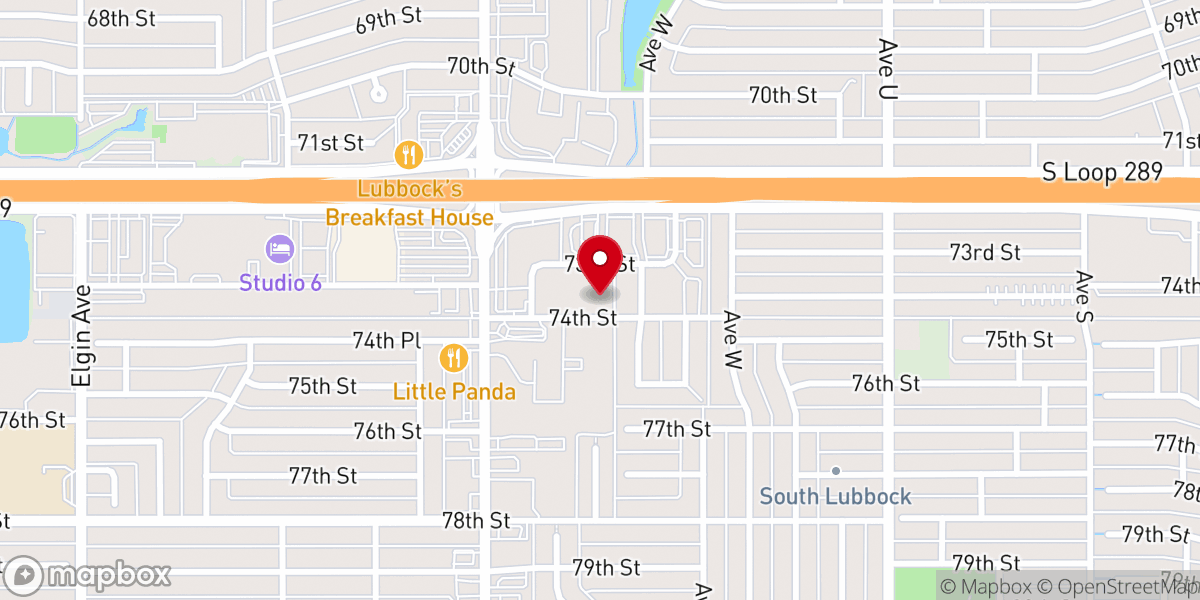 Map showing location of Faith Temple