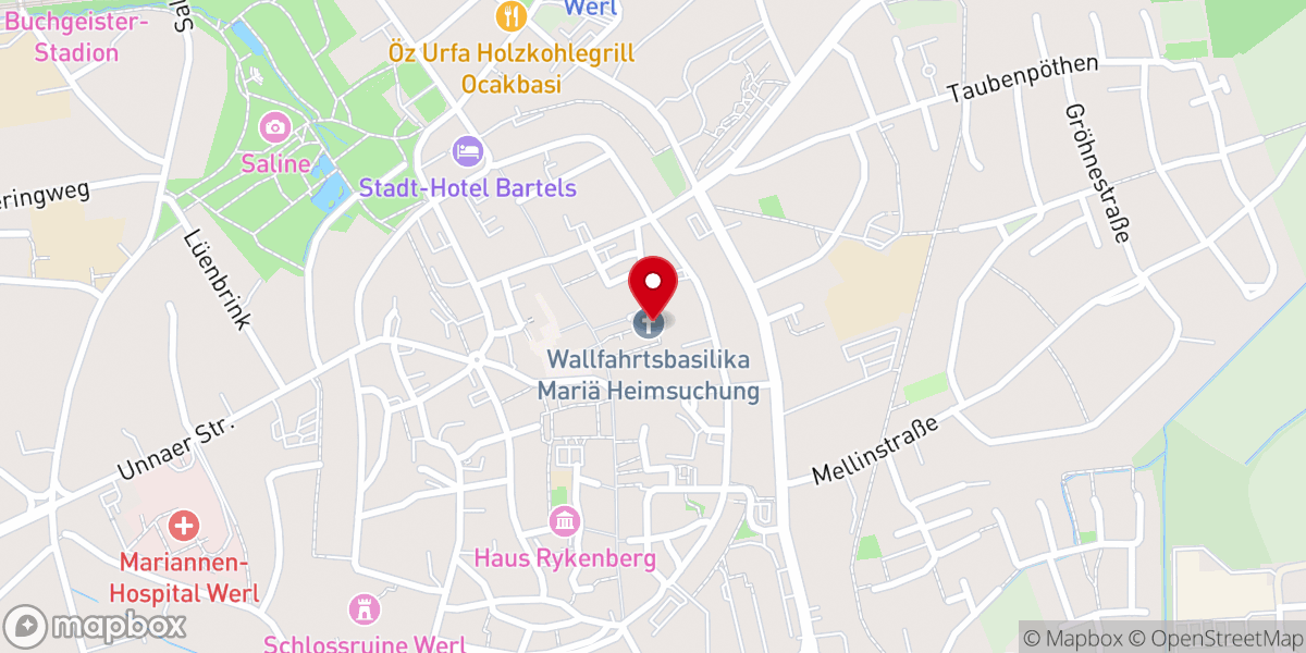 Map showing location of Wallfahrtsbasilika Mariä Heimsuchung