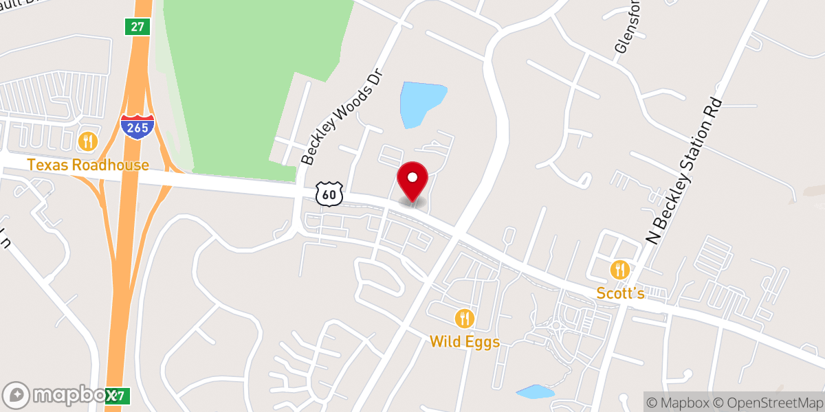 Map showing location of Lakewood Baptist Church