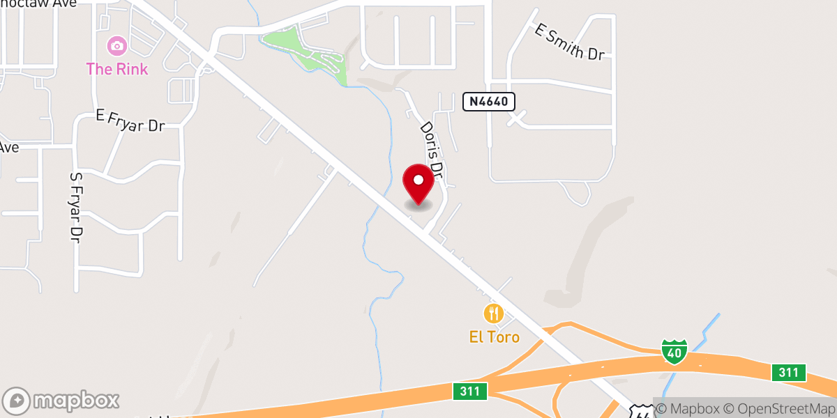 Map showing location of Sherry’s Farmhouse Kitchen