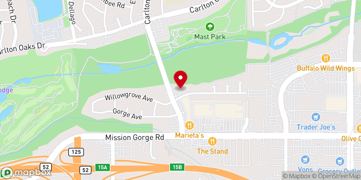 Map showing location of Maranatha Bible Church