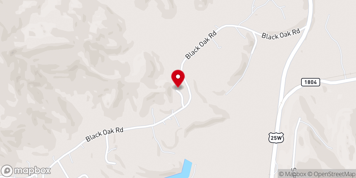Map showing location of New Life Tabernacle