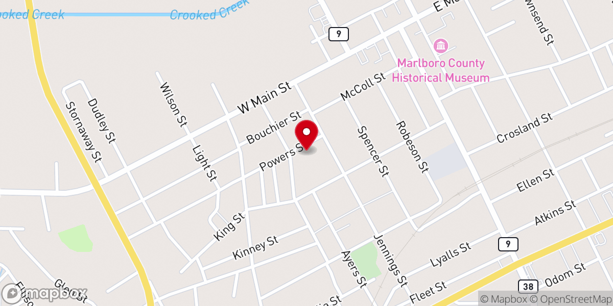Map showing location of St Michaels Hope Ministry